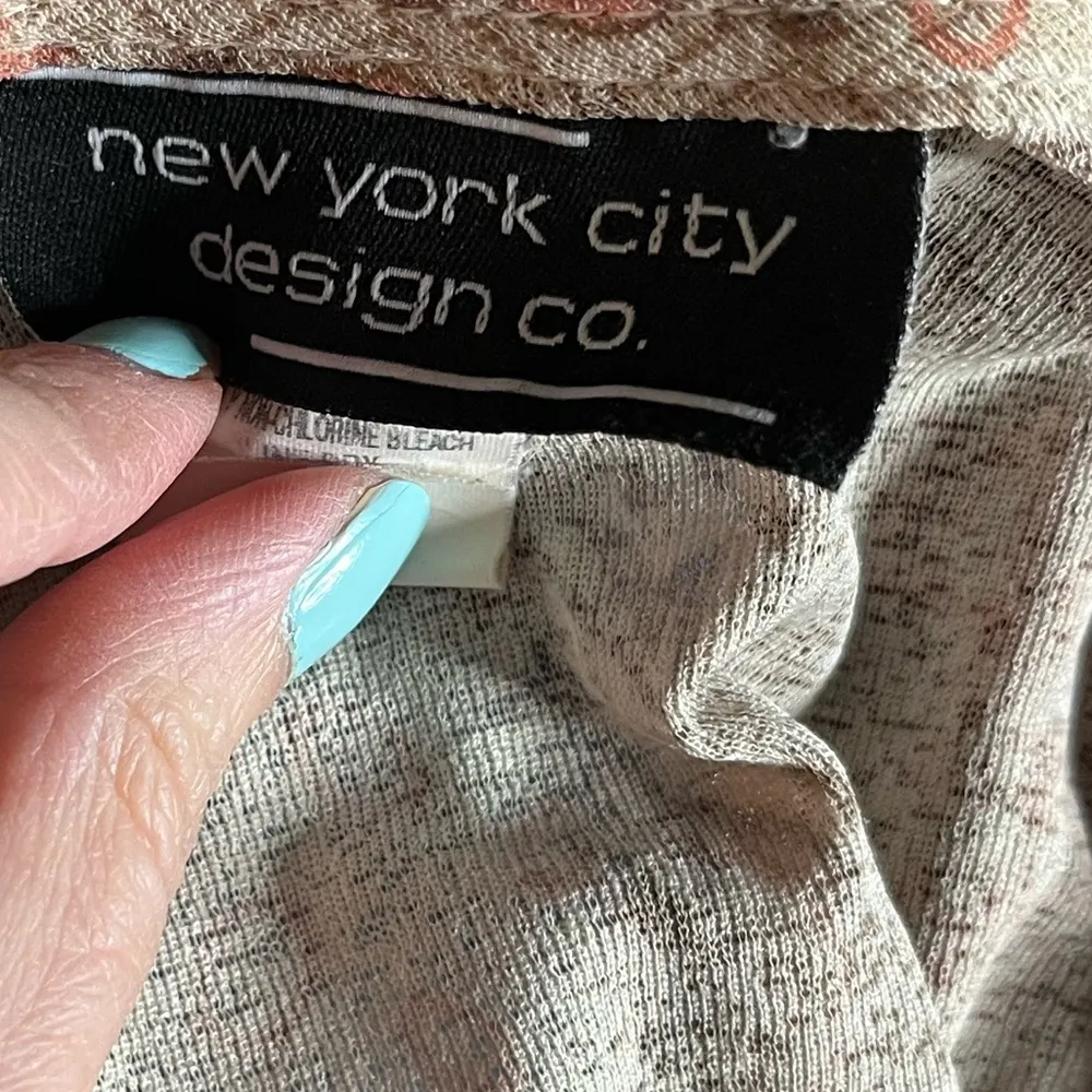 Hippie Paisley Vintage Y2k 90’s boho patchwork top stretch bell sleeve Small Orange - Image 6