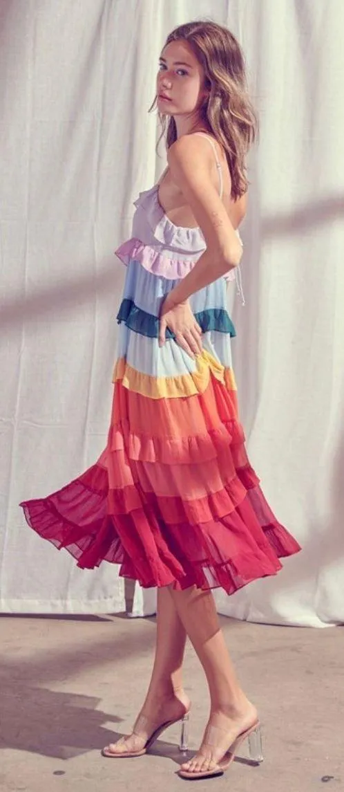 VICI Ruffle Tiered Dress - Image 5