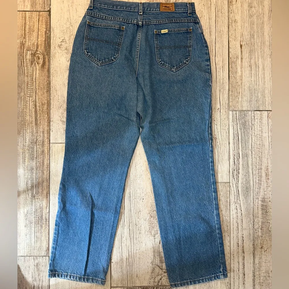 L.L. Bean Straight Leg Jeans Blue Size 10 - Image 5