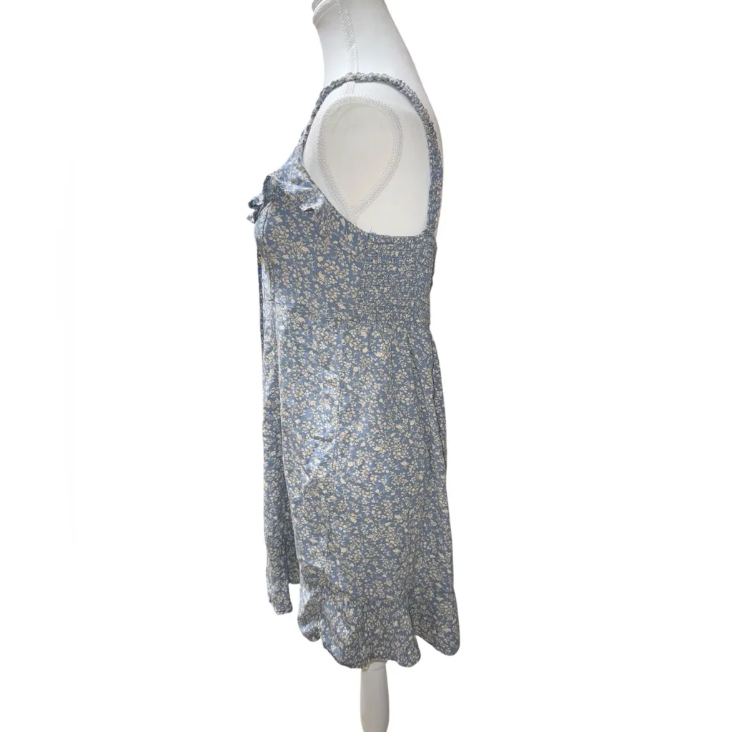 American Eagle Blue Floral Mini Dress – Size Large - Image 3