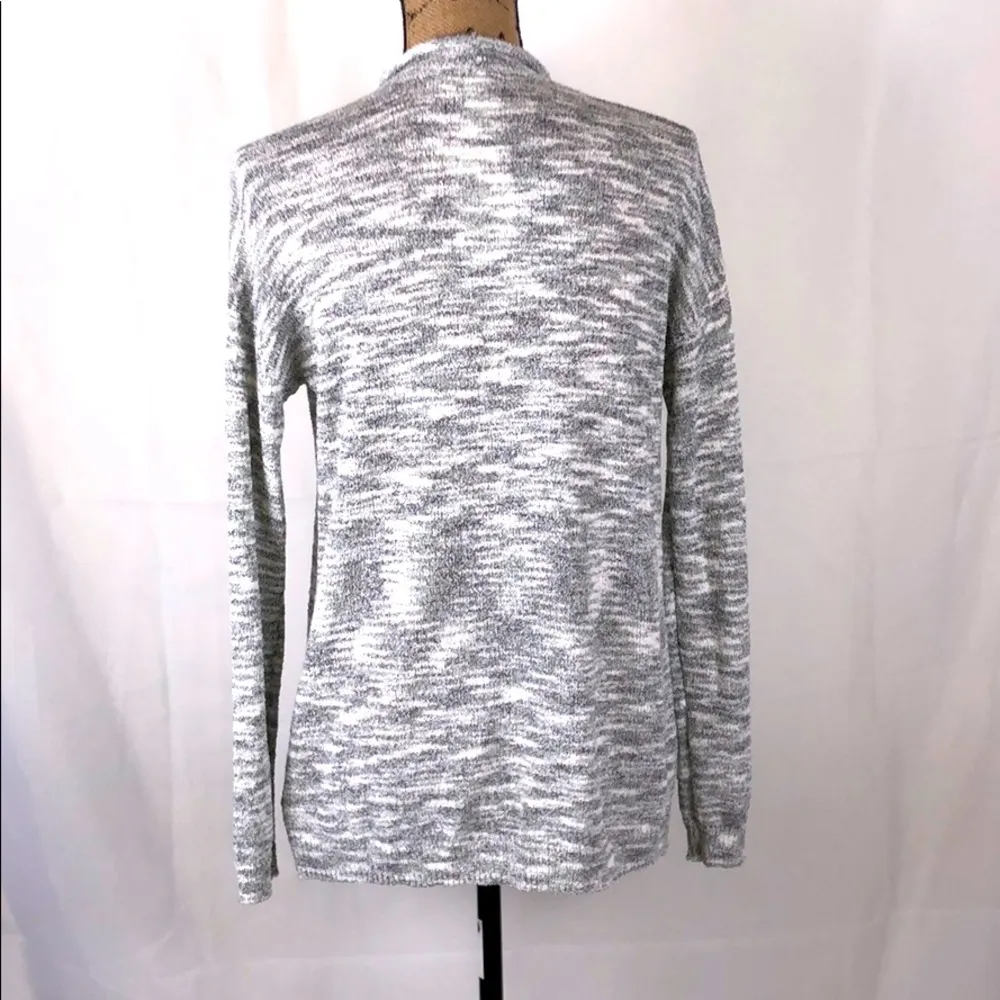 AdyP cardigan open long sleeve gray/white S NWT Gray - Image 5