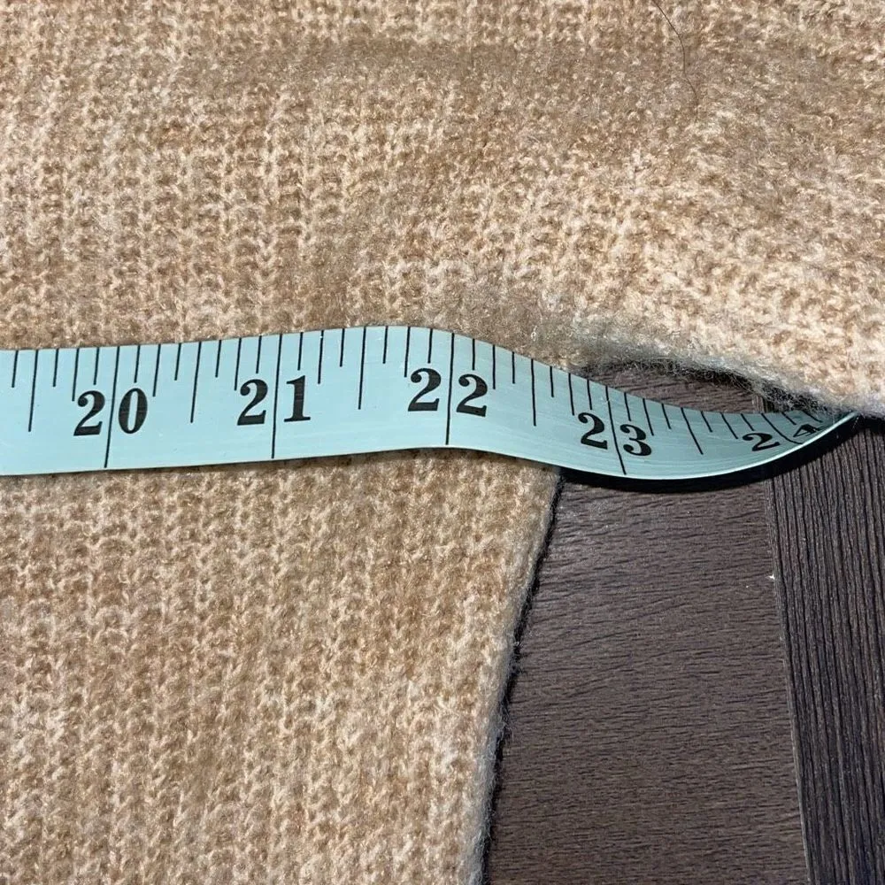 New‎ Look Womens Knitted Turtleneck Stretch Pullover Sweater Tan Small - Image 7