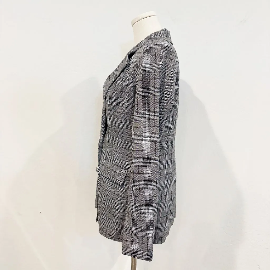 Majorelle Rhea Women's Glen Plaid Blazer Academia Office Menswear Size Small‎ - Image 10