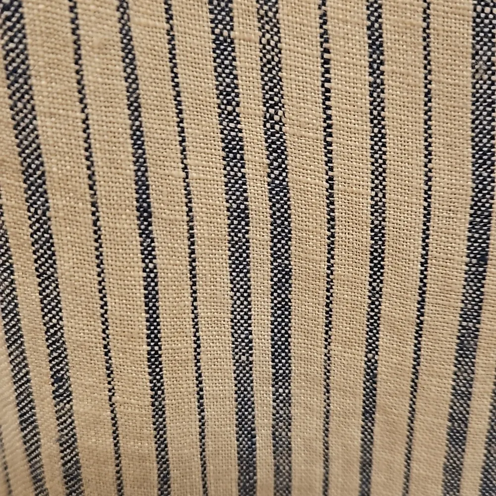 💕FRESH LAUNDRY💕 100% Linen Cropped Wide Leg Jumpsuit Blue White Stripes XL NWT - Image 6