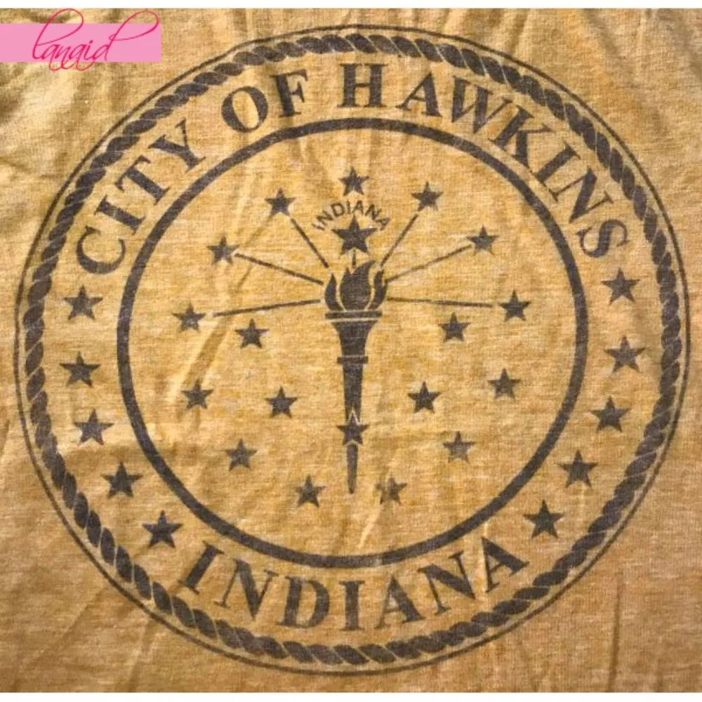 Stranger Things Hawkins Indiana Next Level Apparel Burnout Slub Tank XS - Image 5