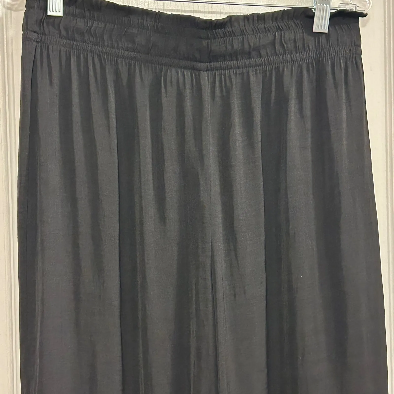 Joie Black Wide Leg Palazzo Pants Medium elastic Waist - Image 4