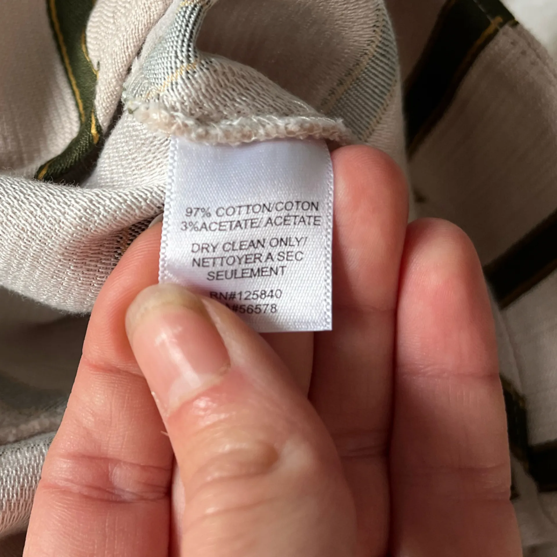 INTERMIX Green and Cream Striped Ensemble - Image 8