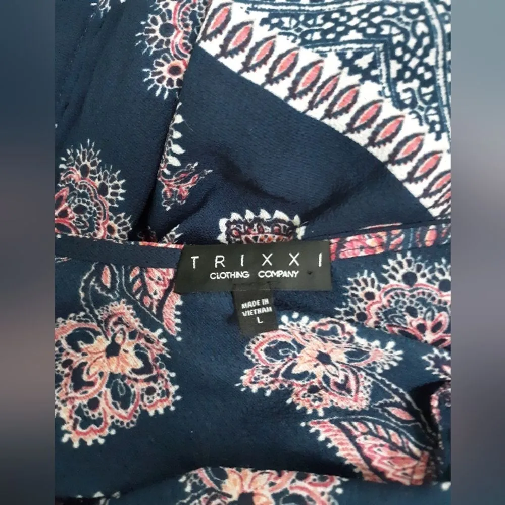 Trixxi navy blue lightweight romper - Image 2