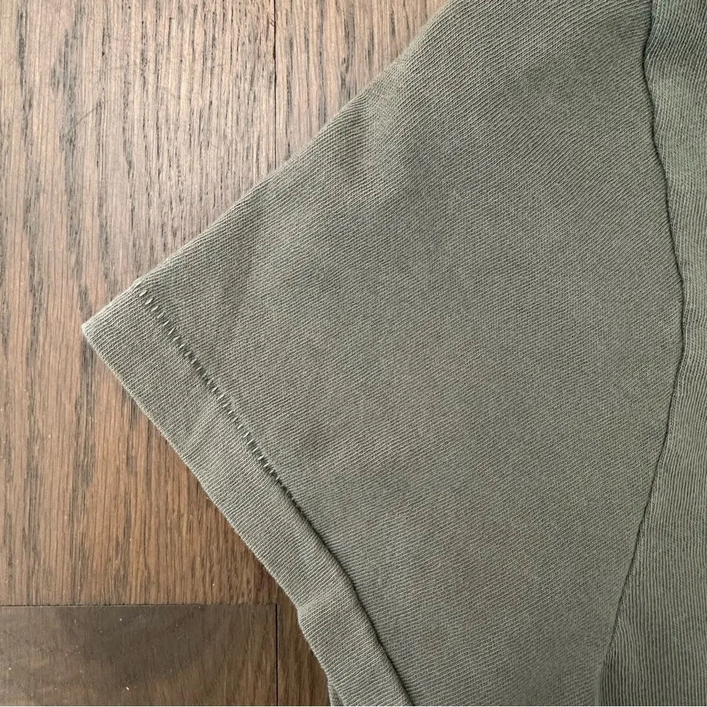 NWT The Great The Little Tee Crew Neck Short Sleeve T-Shirt in Green Size 0 / XS - Image 7