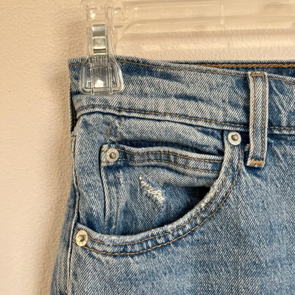 Levi's  70s High Rise Flare Distressed Denim Jeans Size 25 x 30L - Image 4