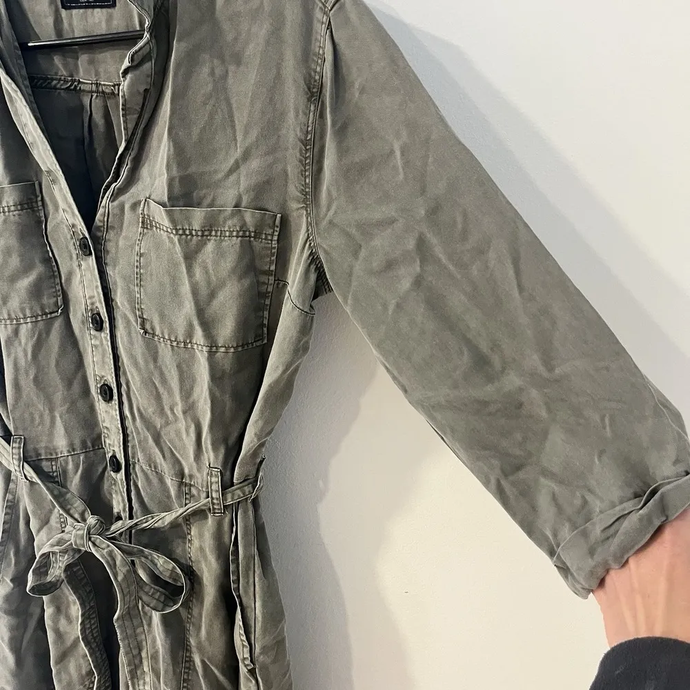 Abercrombie & Fitch Olive Green Utility Jumpsuit Size Small - Image 6