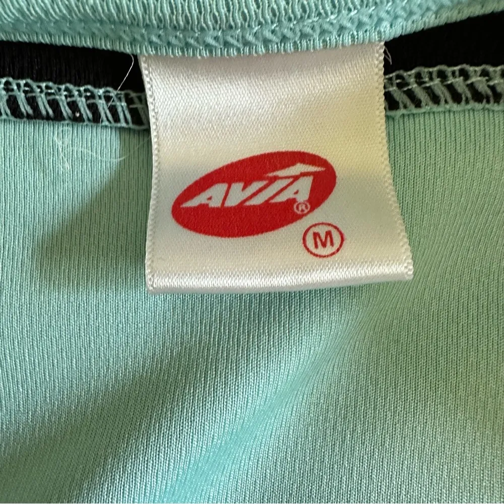 Avia Blue and Black Y2K Fitted Short Sleeve Tee M - Image 3