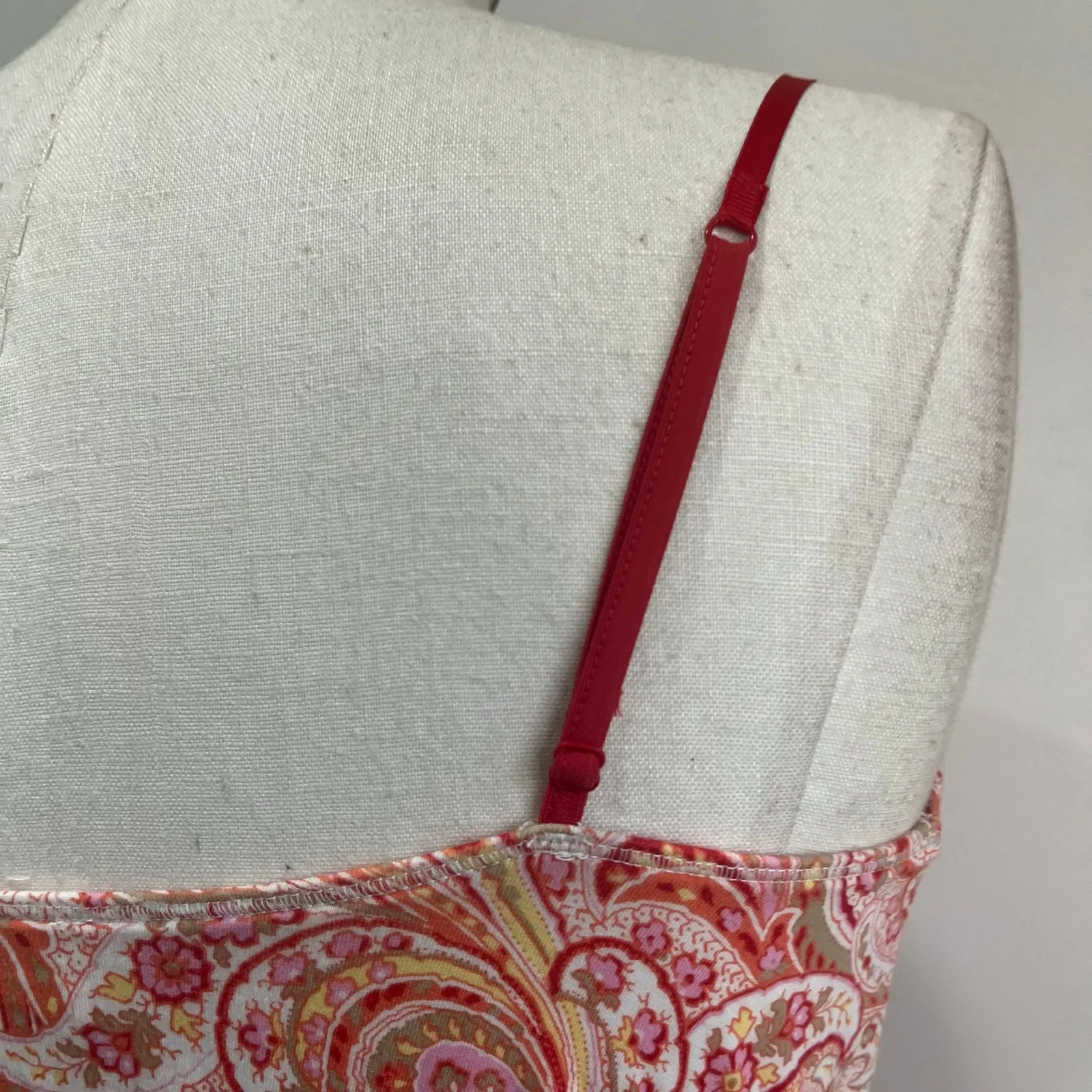 Ann Taylor Loft Sleepwear Set XS Paisley Cotton Modal Pajama Top & Pants - Image 5