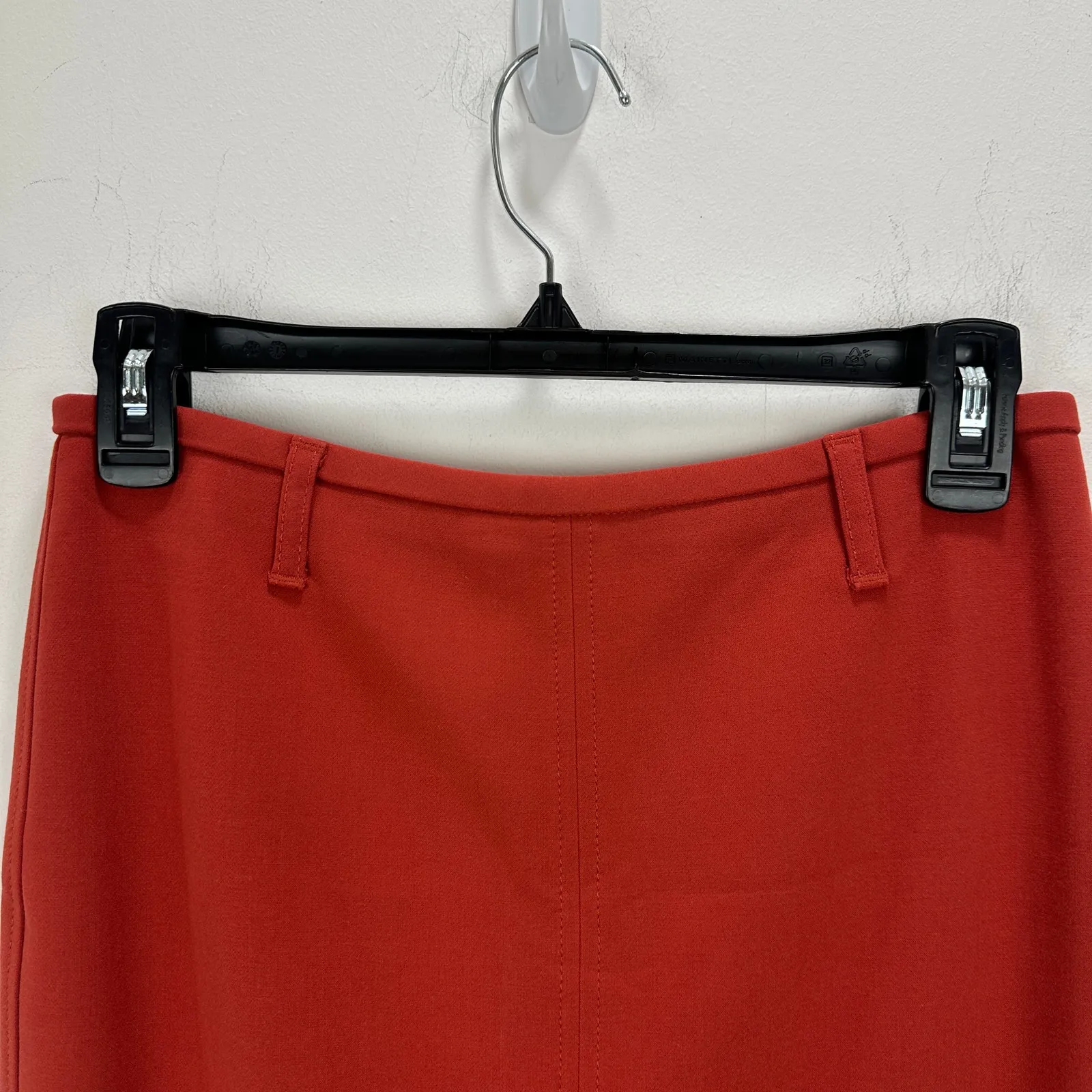 NEW J.Crew Pencil Midi Skirt Four Season Stretch Minimalist Brick Red US 2 - Image 6