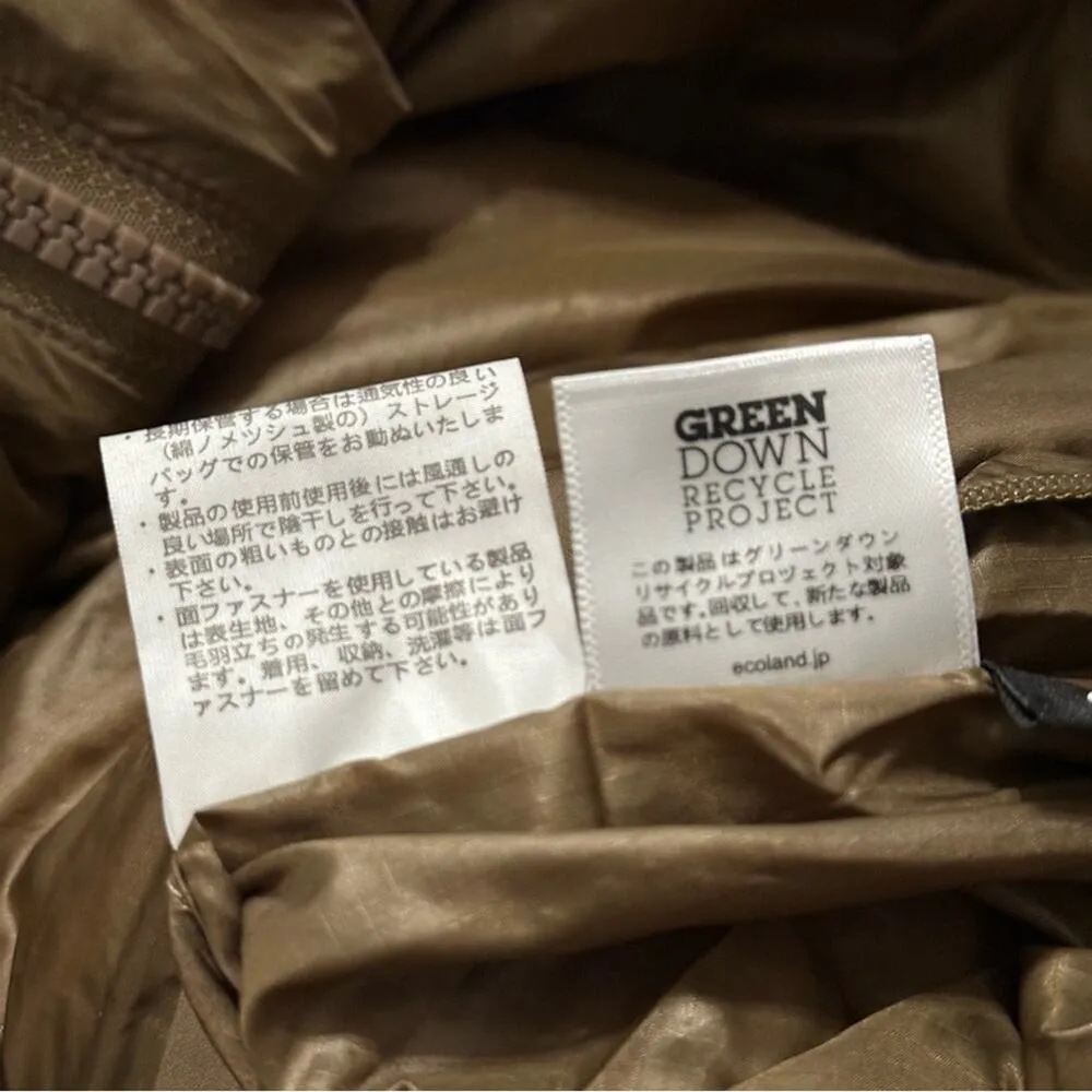 The North Face x HYKE Women’s XL Army Olive Tan Green Down Puffer Jacket - Image 12