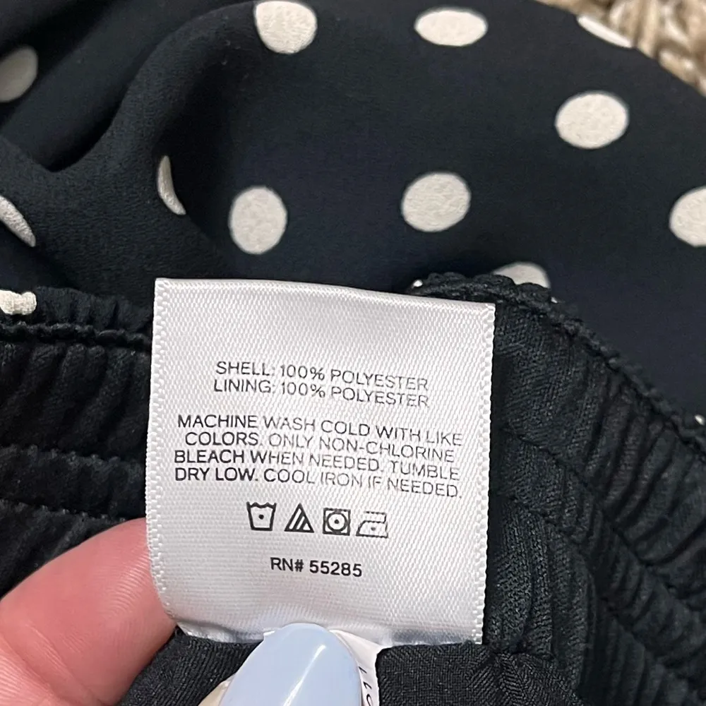 Express Palazzo Pants Super High Waisted Polka Dot Wide Leg XS - Image 5