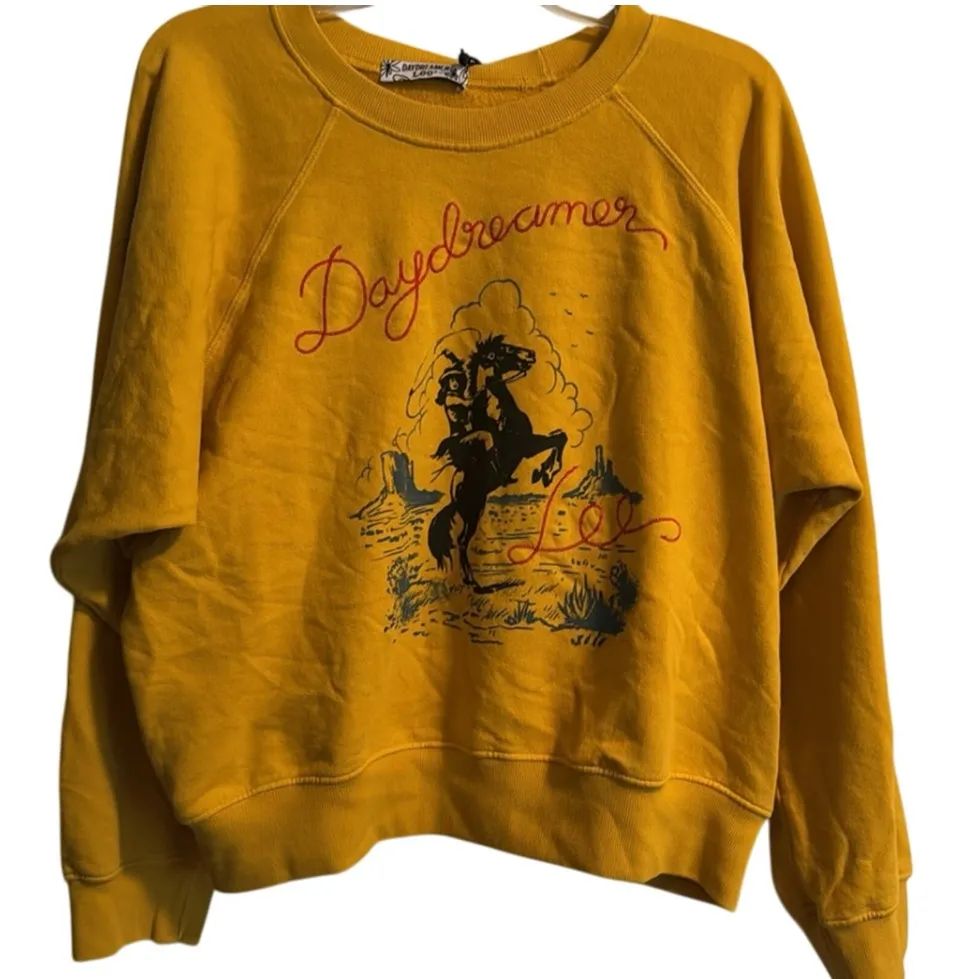 DAYDREAMER x LEE Western Raglan Crewneck Sweatshirt Size XL New w/ Tag MSRP $140 - Image 5