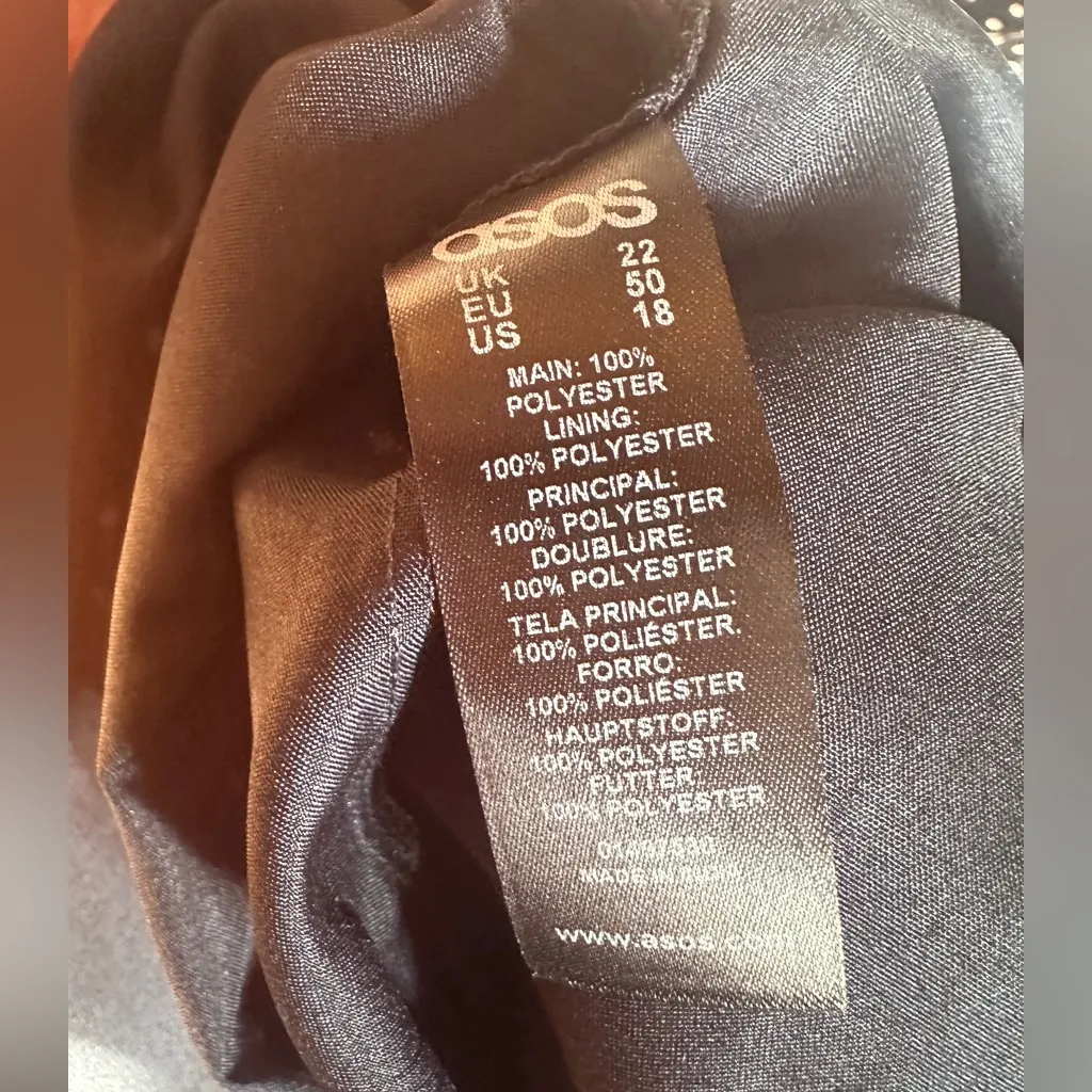 ASOS Curve Twee Black & White Polka Dot Dress, Size 18, NWOT - Image 10