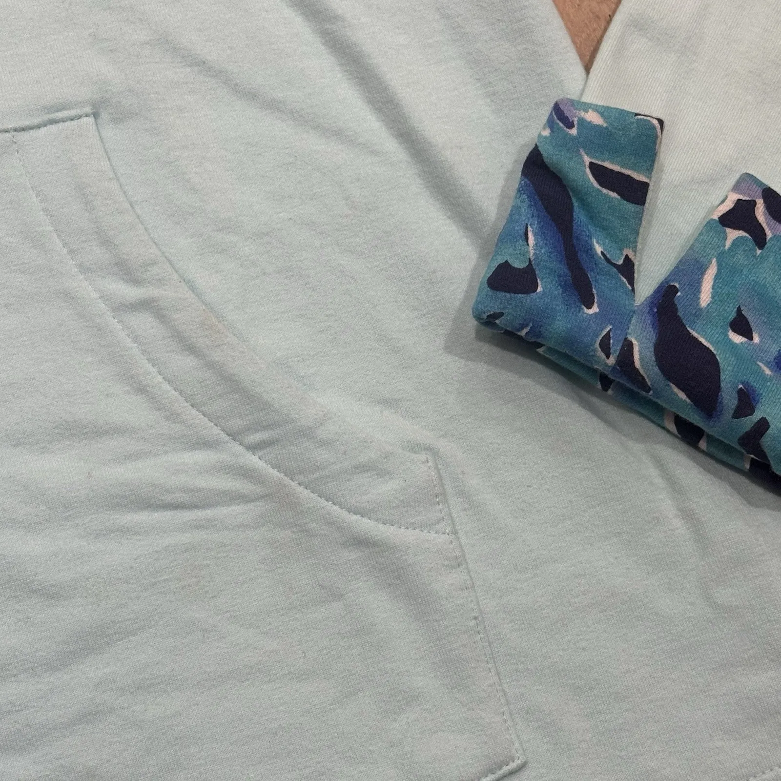 Lilly Pulitzer UPF 50+ LANDLEY Popover XS Green Blue Athleisure‎ Preppy Sweater - Image 6