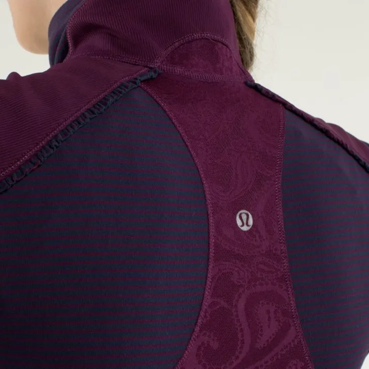 Lululemon Star Runner Pullover Hyper Stripe Plum / Plum - Image 7