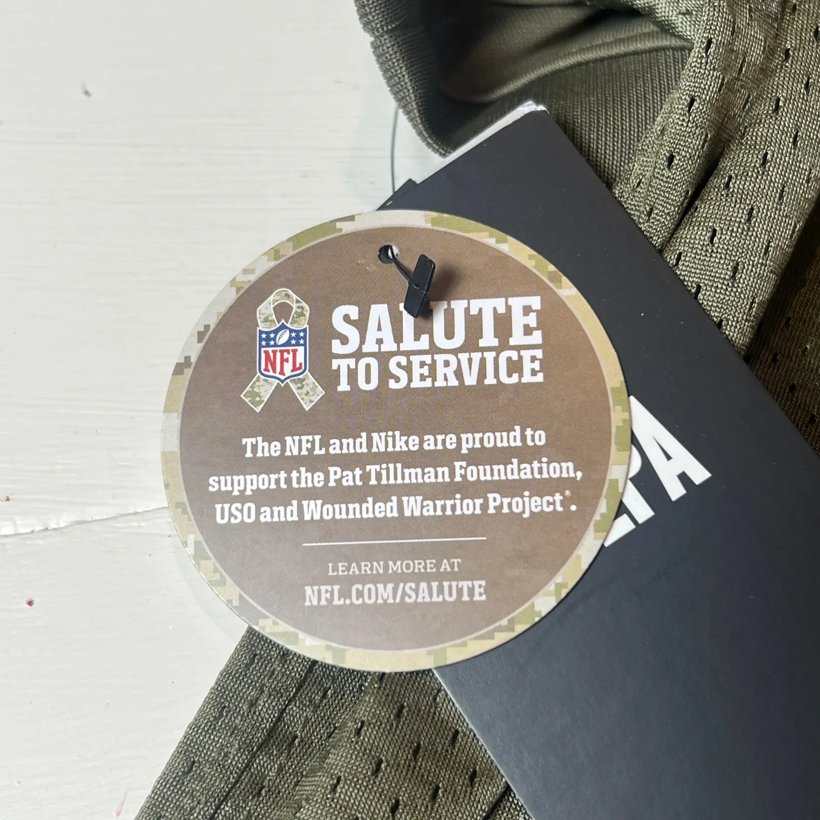 Nike Rare Olive "Salute to Service" Cowboys #21 Elliott Jersey Women's S NWT Green - Image 11