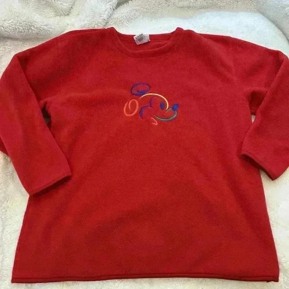 Walt Disney World Official Parks Merch Red Fleece Embroidered Sweatshirt Size XL - Image 2