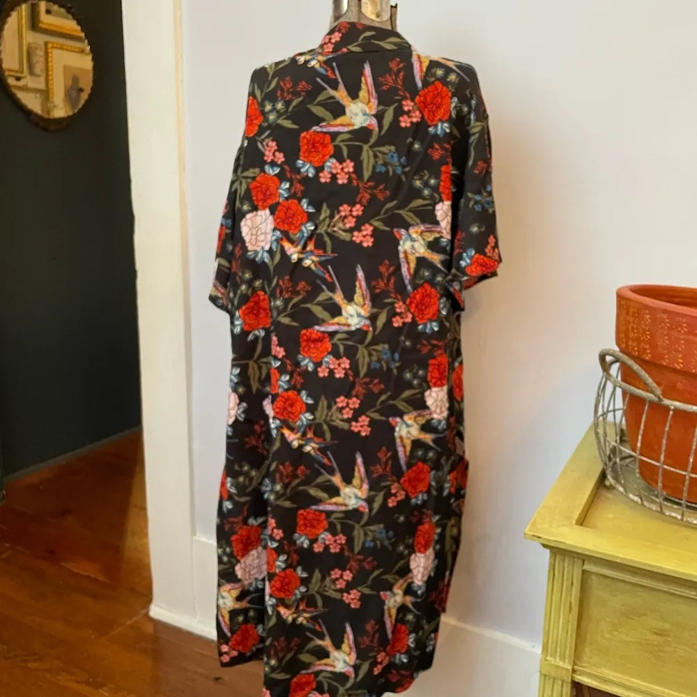 Gibson Latimer Floral Kimono Floral Boho Hippie Duster - Size Medium - Image 5