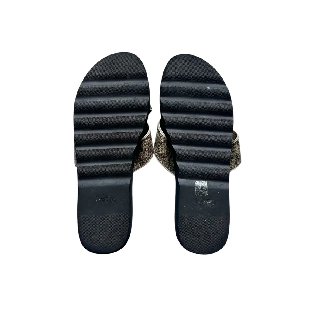  🔃Coach Signature Flip Flop Sandal Flat - Image 7