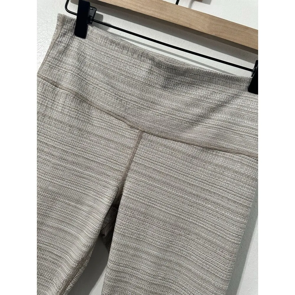 Athleta Chaturanga 7/8 High Rise Jacquard Textured Legging, Quail Tan Medium - Image 2