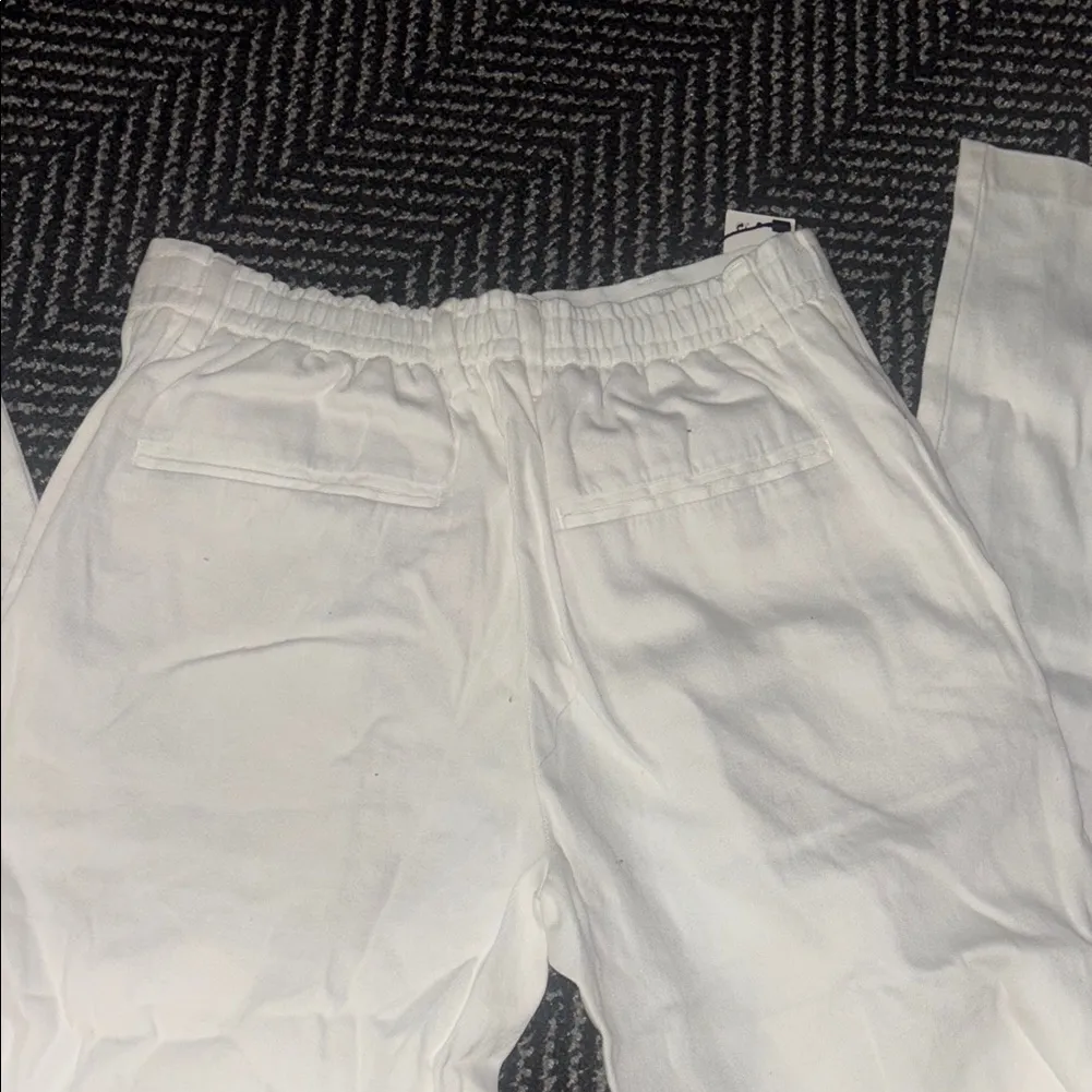 ZARA  White High-Waisted Pants - Image 5