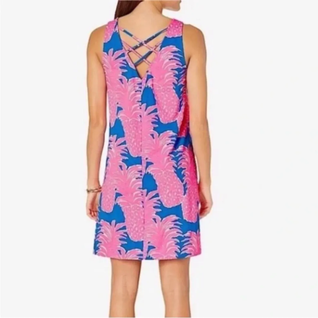 Lilly Pulitzer Kristen Swing dress in Blue Haven Little Flamenco size medium - Image 2