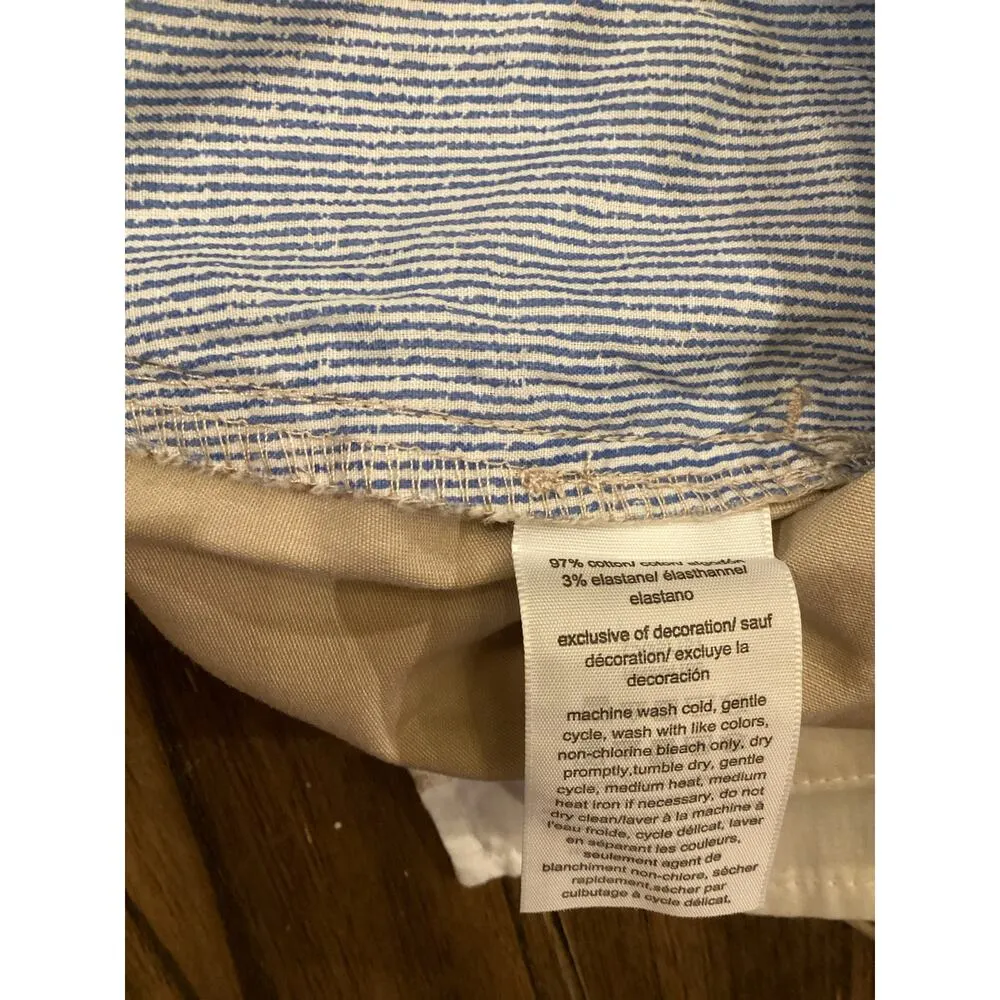 Tommy Hilfiger Womens Khaki Chino Hollywood Slim Shorts 5" Flat Front Sz 6 NWT - Image 8