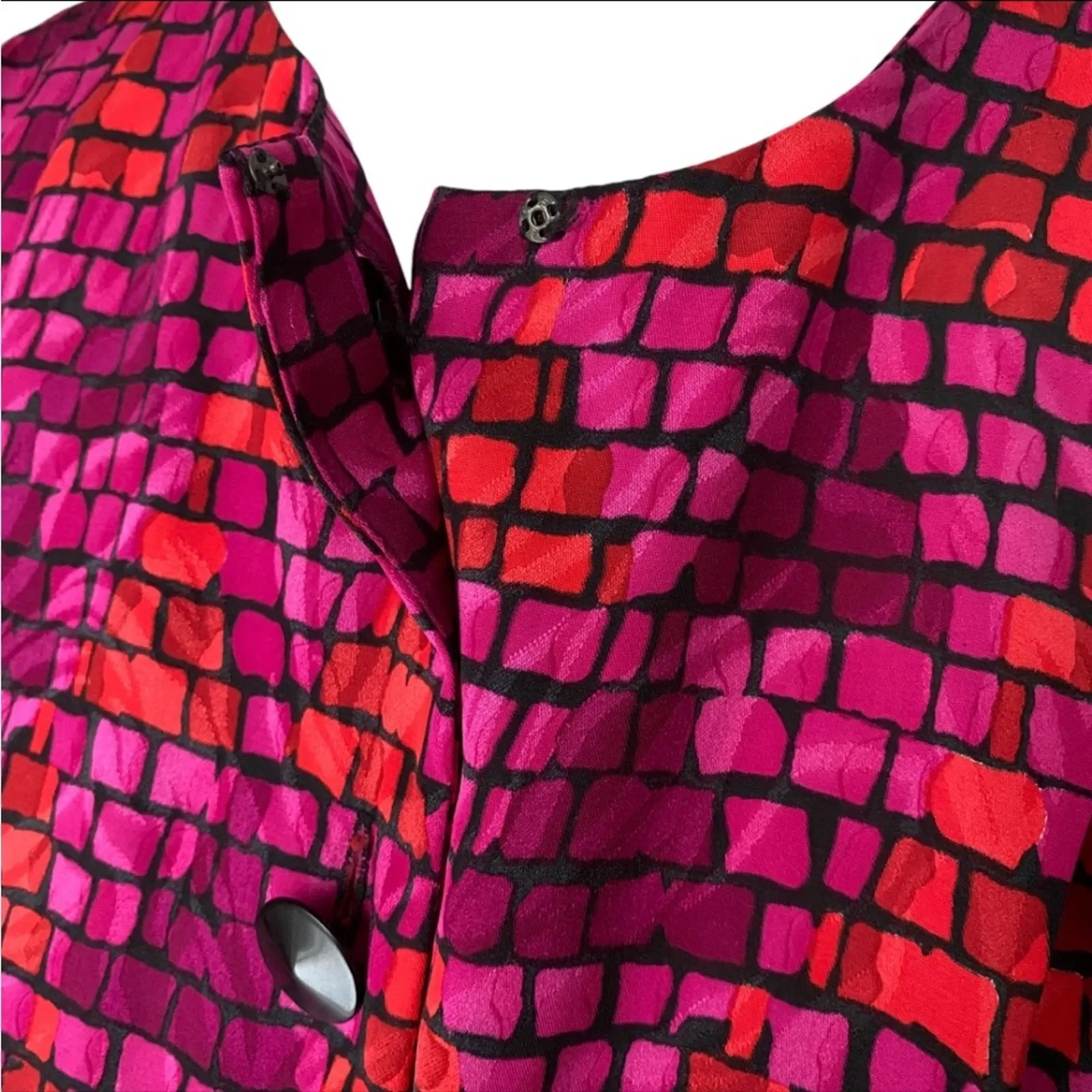 Vintage Dress 10 80s 40s Retro Dress Classic Secretary Papell Boutique Elegant Black - Image 6