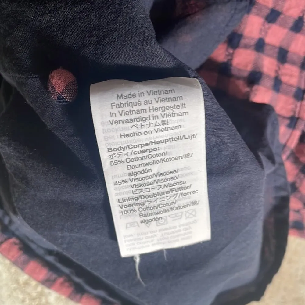 Madewell Short-Sleeve Tiered Mini Dress in Gingham Check - Image 15