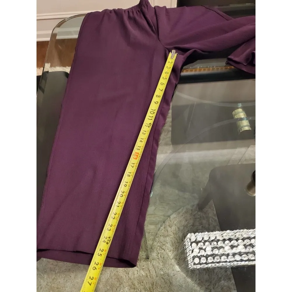 Sag Harbor Women's Purple Polyester Open Front Jacket & Pant 2 Piece Suit Size undefined - Image 11