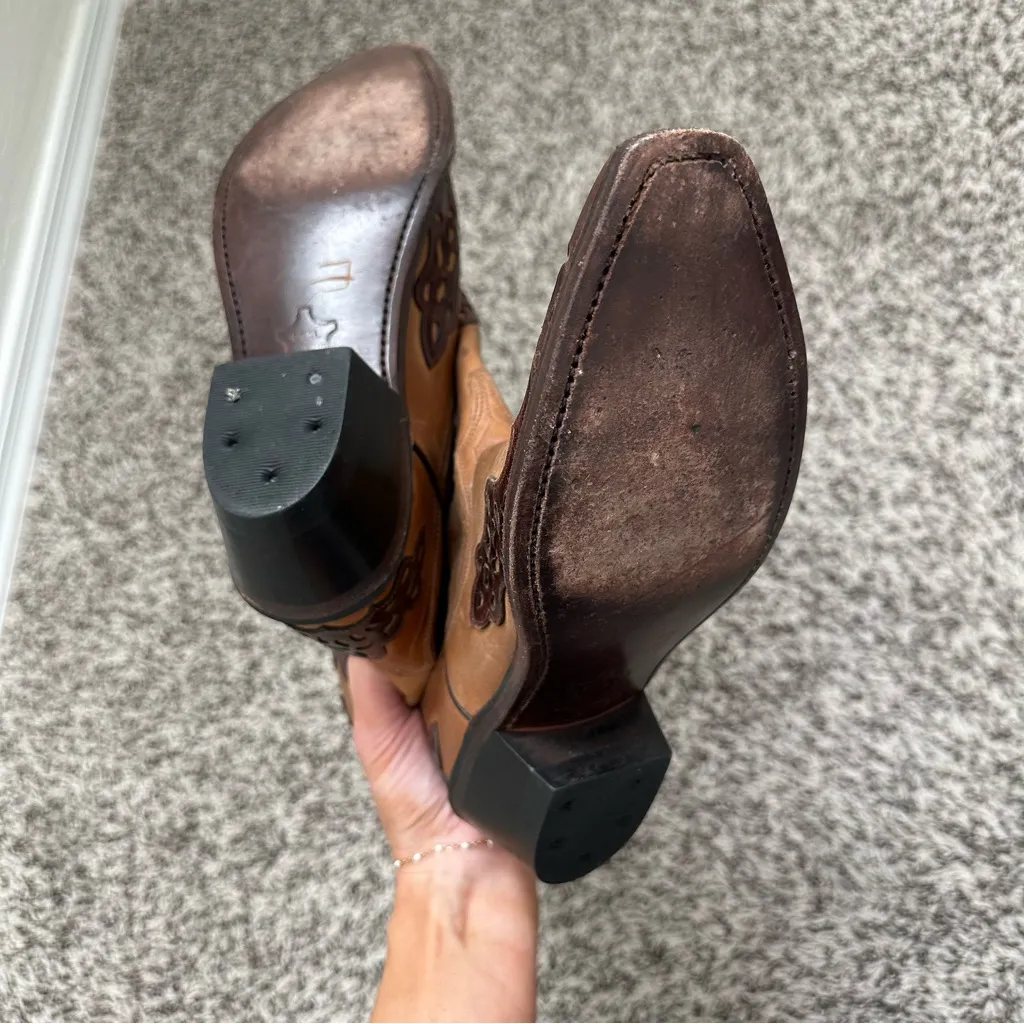 Old West perforated cowgirl boots - Image 7