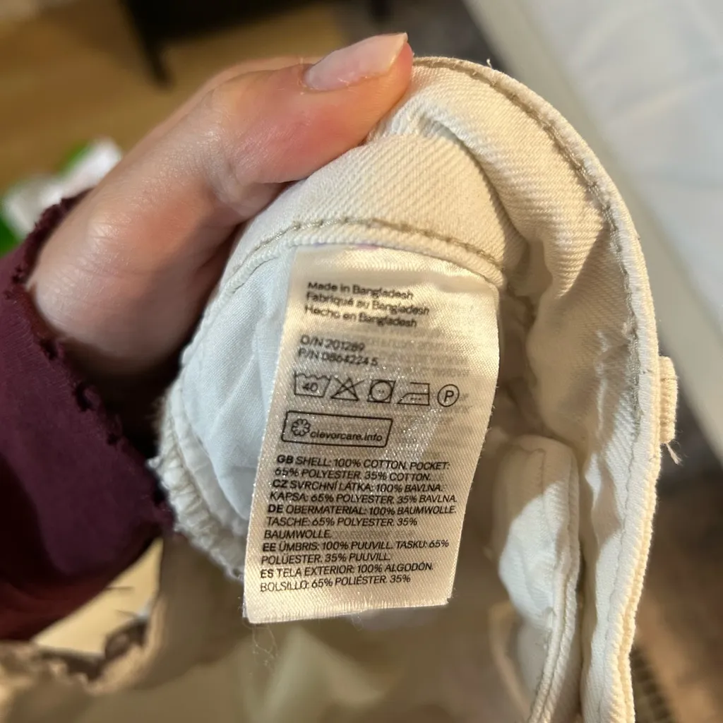 H&M Women's White Straight Leg Jeans - Image 8