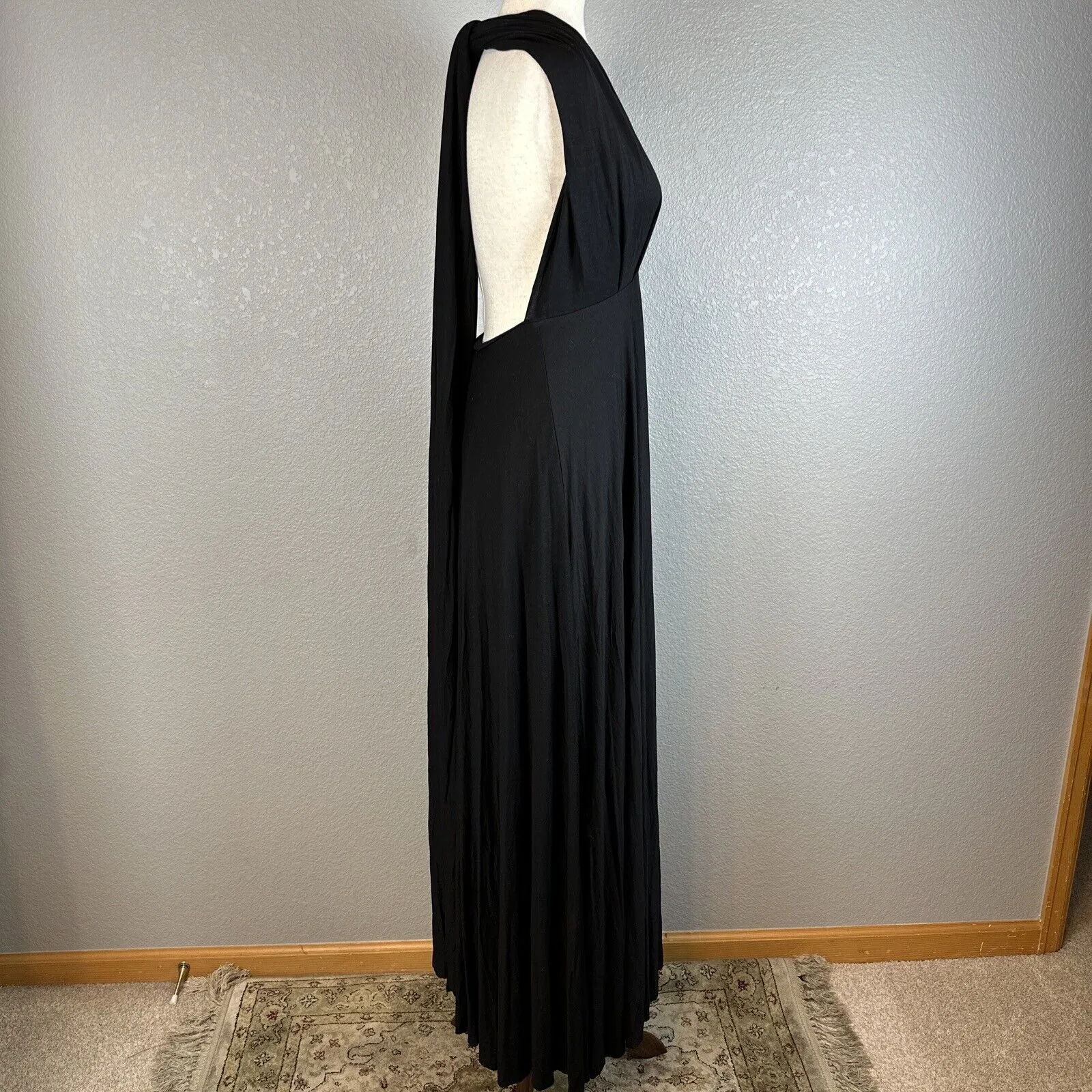 Lulus Tricks of the Trade Black Maxi Dress 12 Ways to Style L Large - Image 3