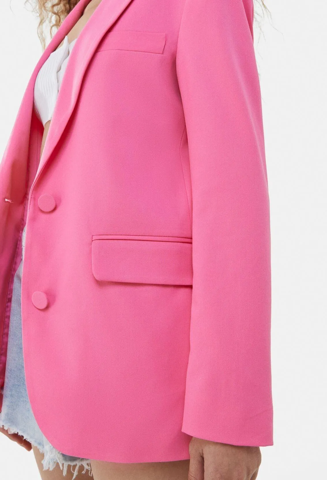 Pink Boyfriend Oversize Mom Blazer - Image 2