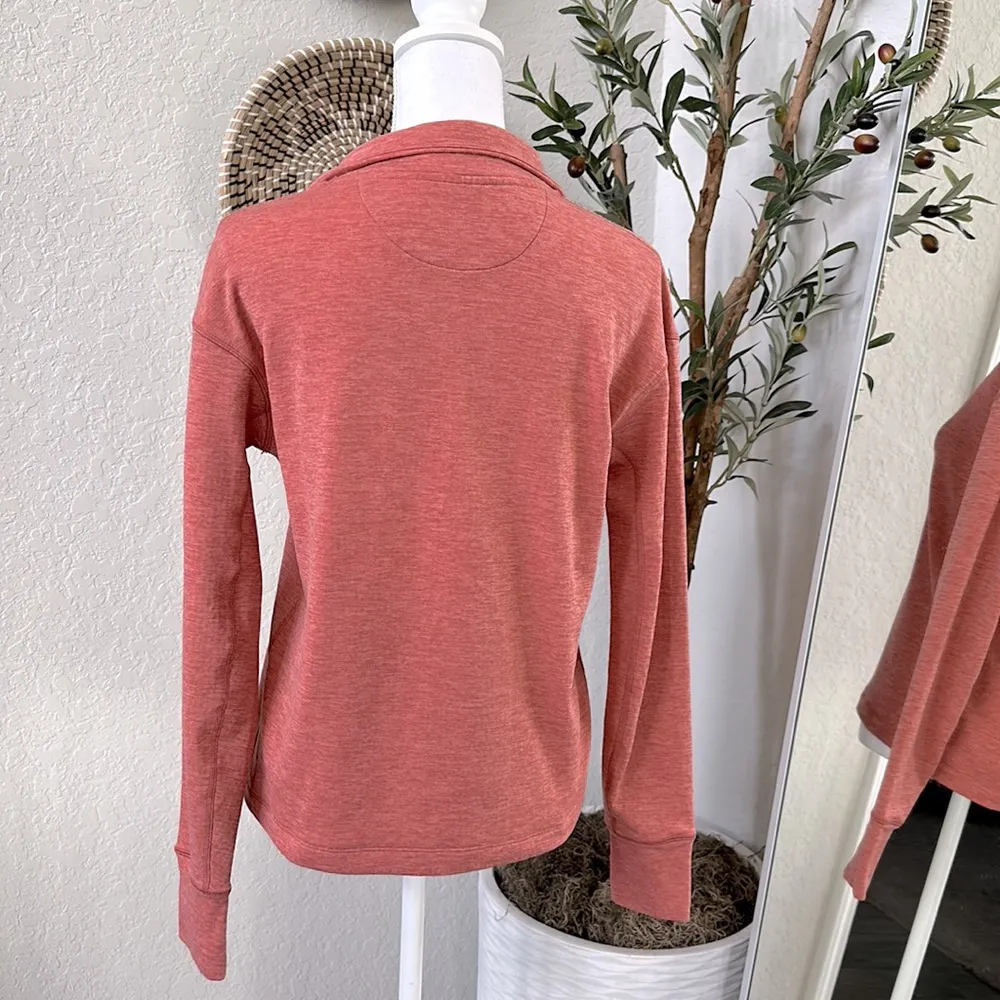 Outdoor Voices Women’s Fleeced Lined Half Zip Pullover in Clay Red Size XS - Image 6