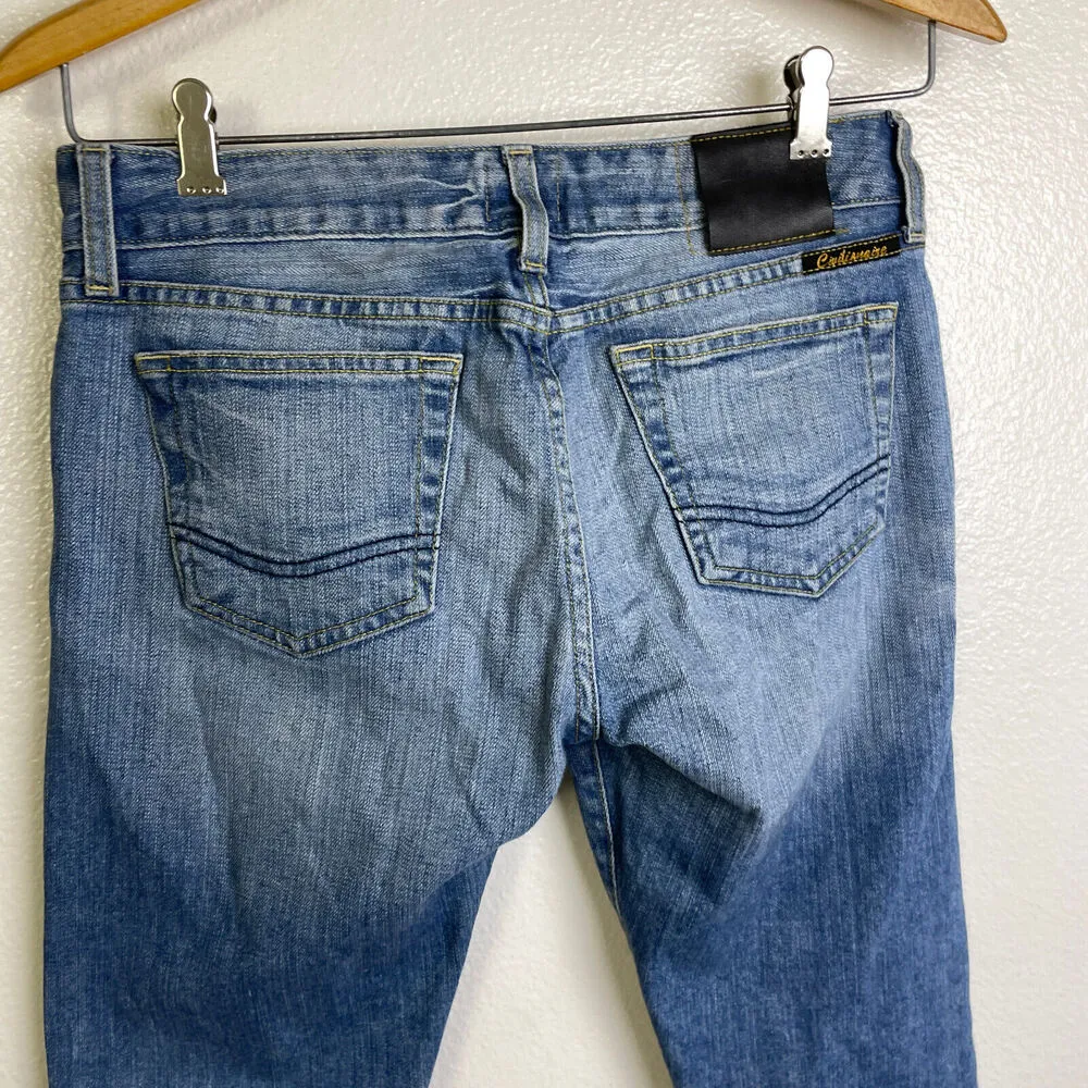 Civilianaire Japan Womens Jeans 28 Super Slim Selvedge Stretch Distressed USA Blue - Image 5