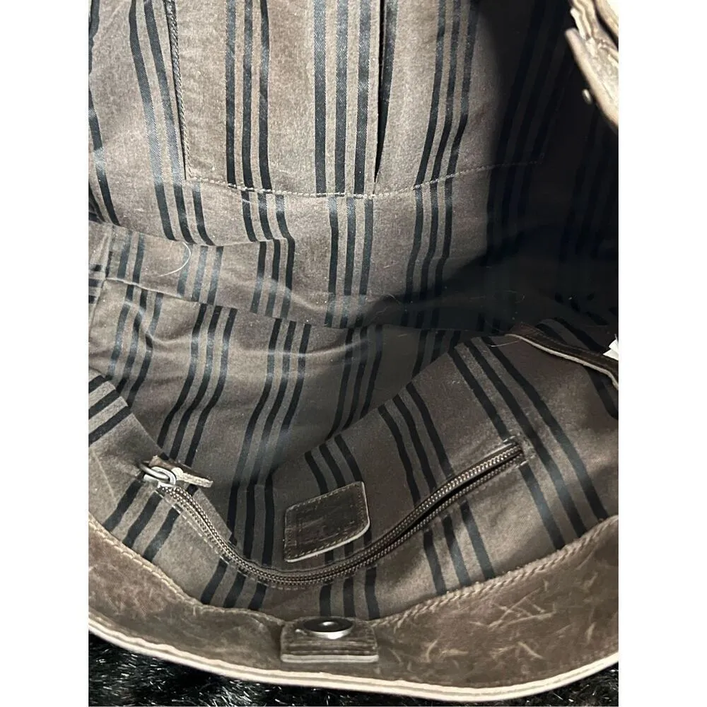 Frye MELISSA Shoulder Bag Cognac Distressed leather purse - Image 4