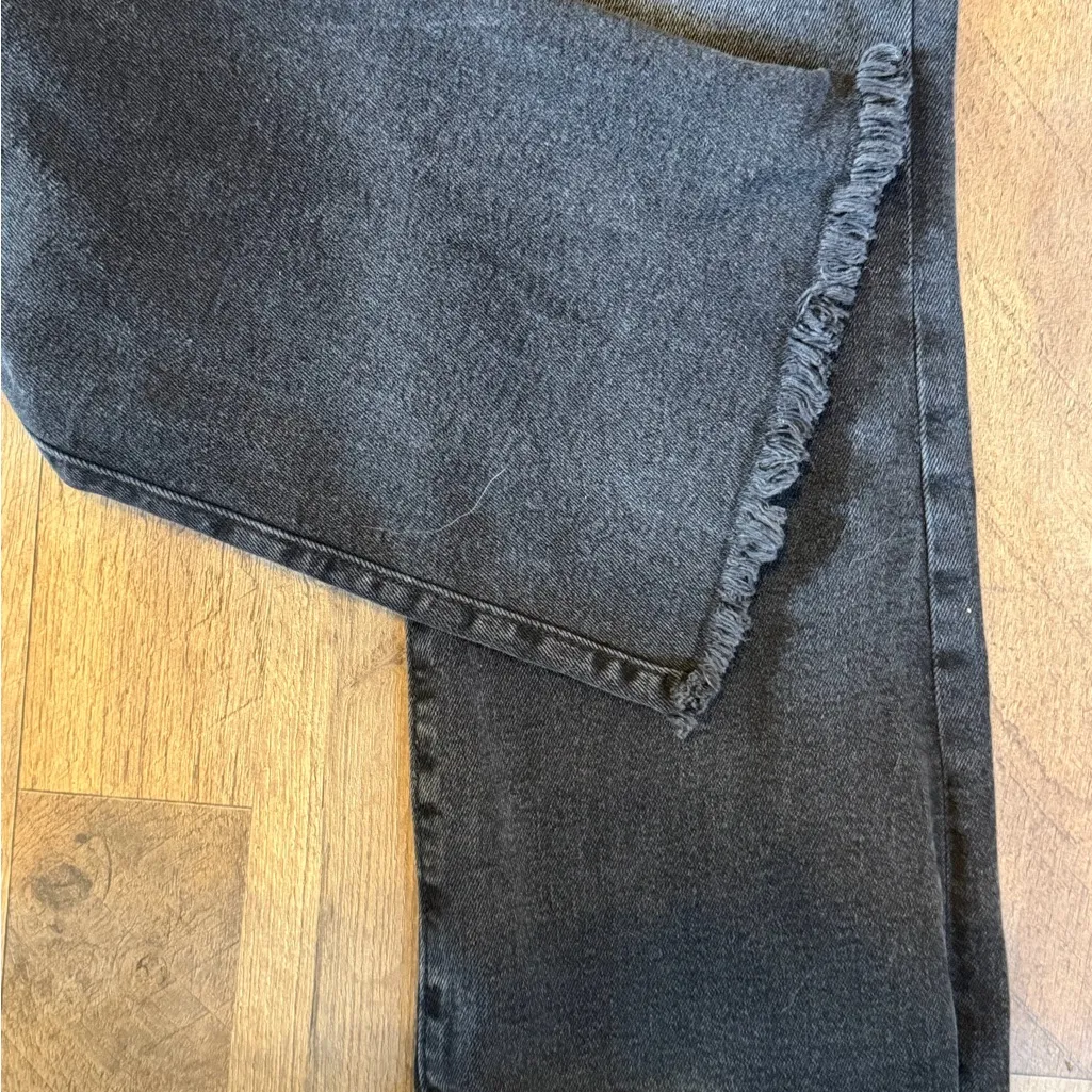 LOFT Women Black Bootcut Jeans The Kick Crop Size 32 x 29 inseam - Image 5