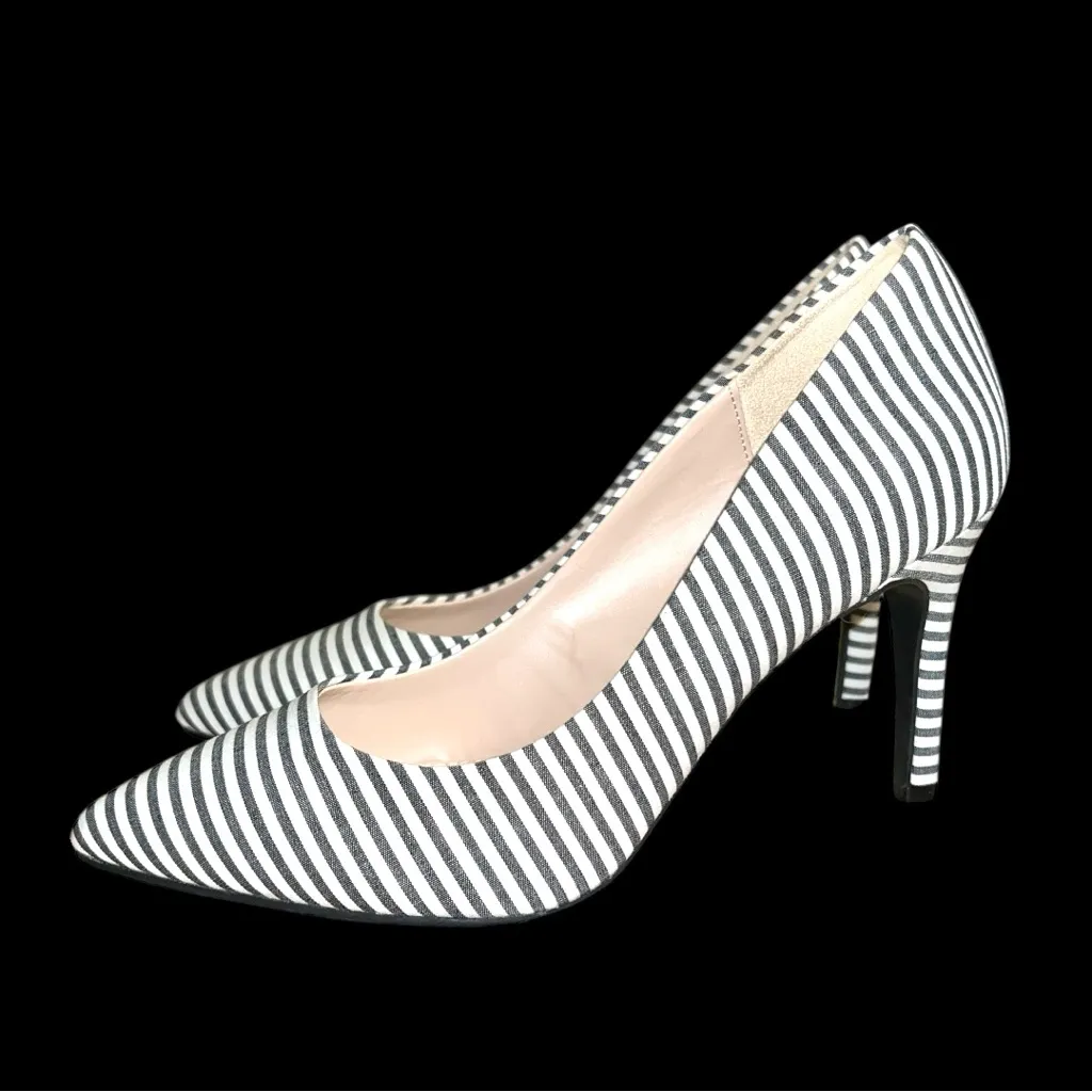 Kelly & Katie Striped Black and White Women's Heels. New - Image 5