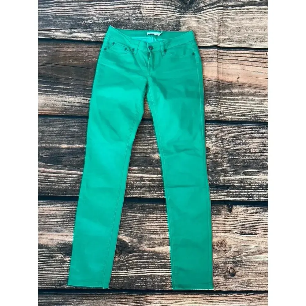Prana Kara Women's‎ Skinny Jeans Green Size 2 Classic 5-Pocket - Image 2
