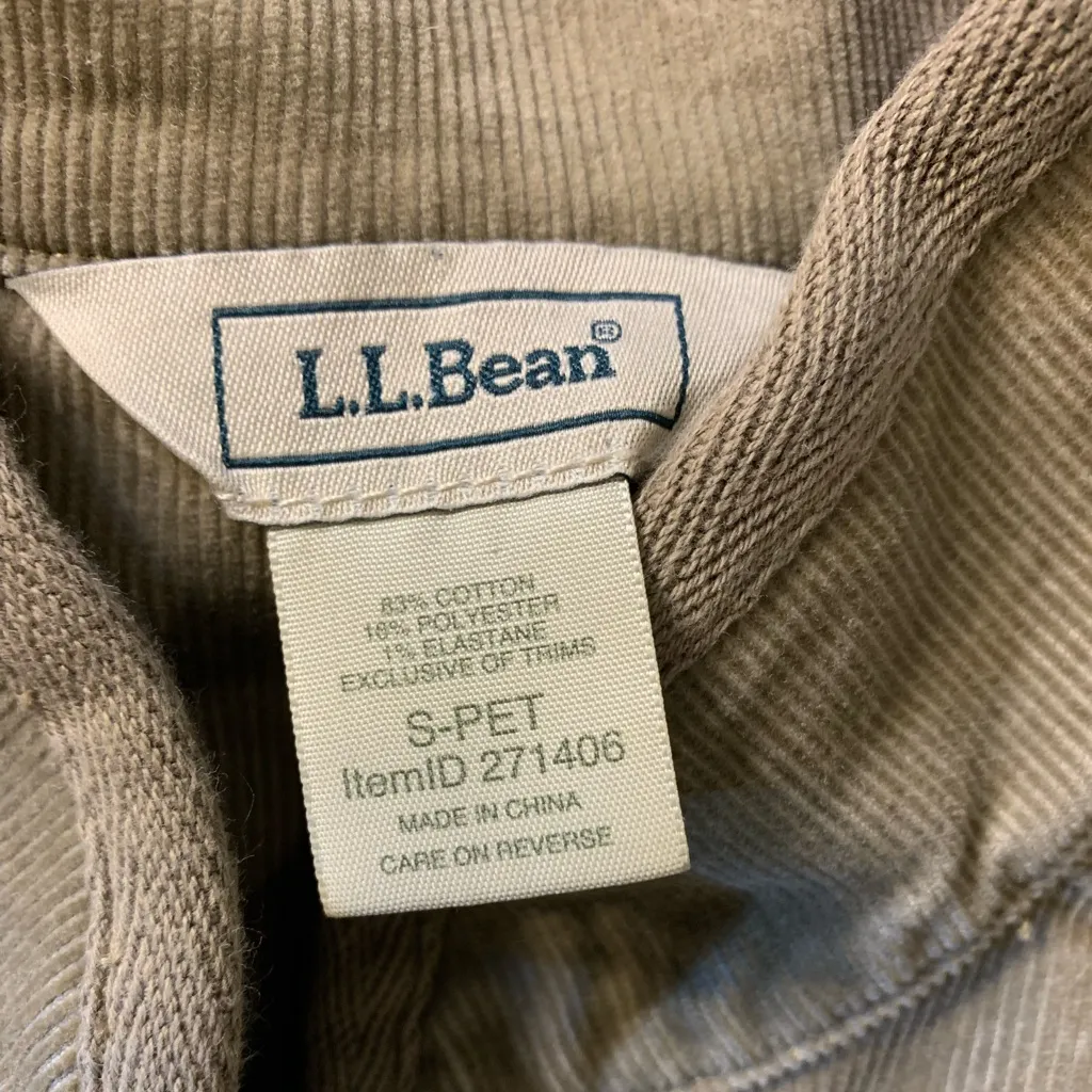 L.L.Bean‎ Corduroy Jacket Women’s Small Petite Brown Blazer Coastal Prep Boho Size undefined - Image 3