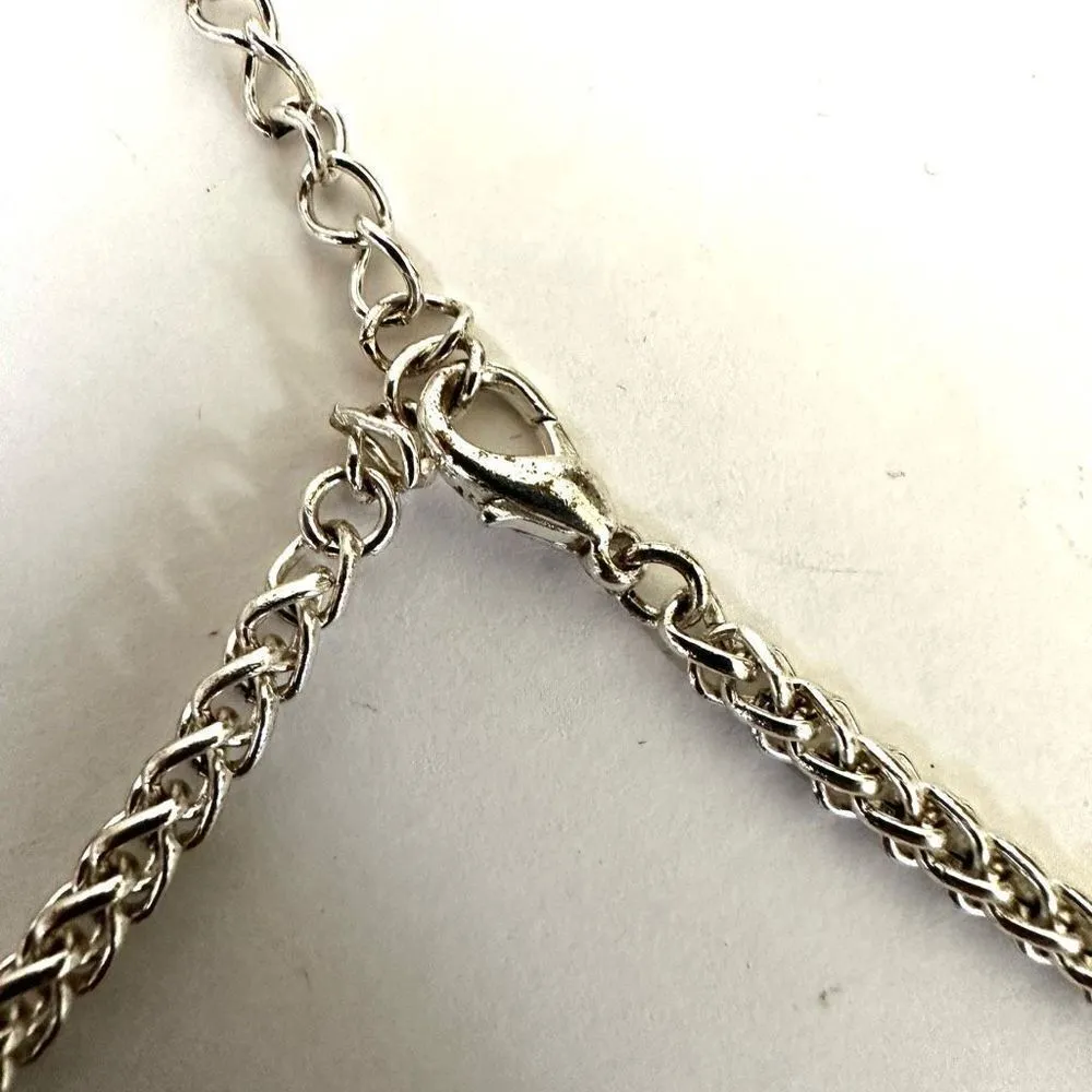 Kenneth Cole blue and silver tone pendant necklace - Image 11