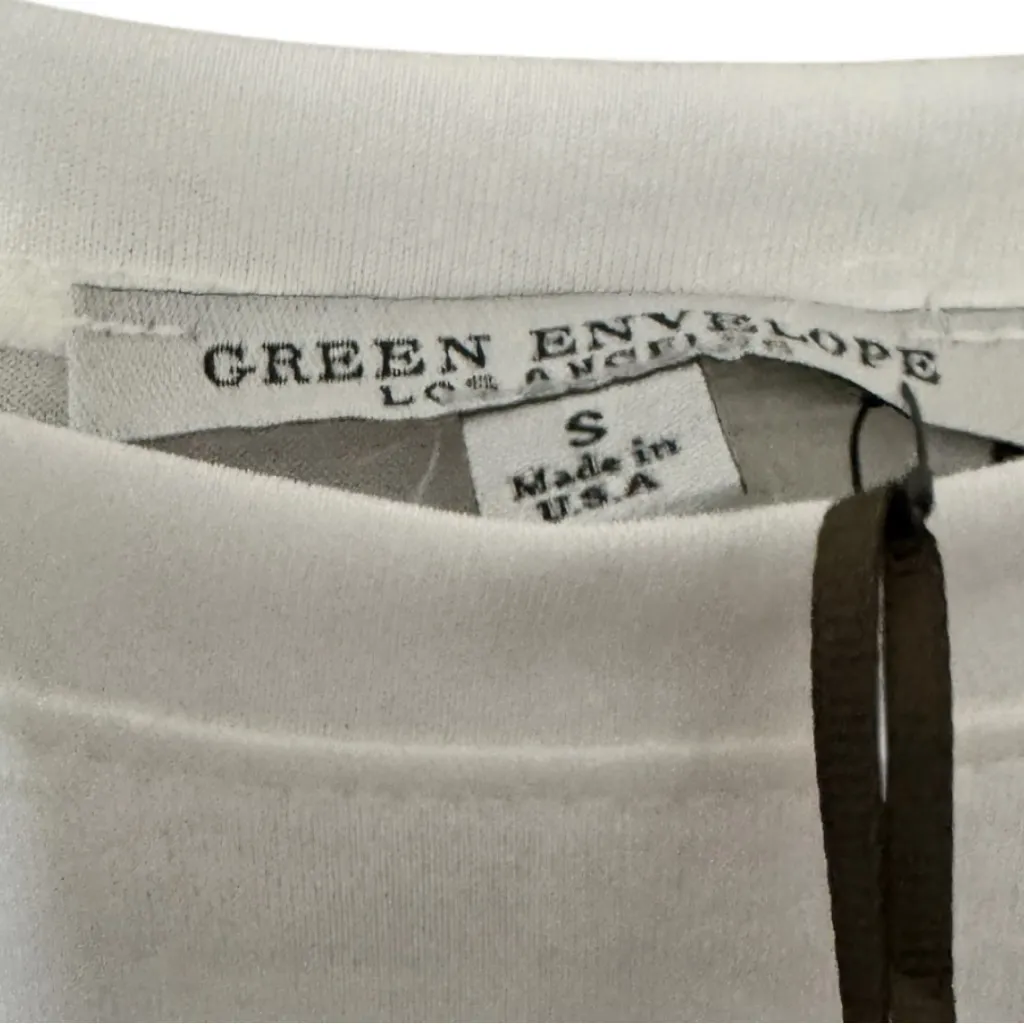 Green Envelope Women's Short Sleeve White Tennis Club Miami Graphic T - Image 6