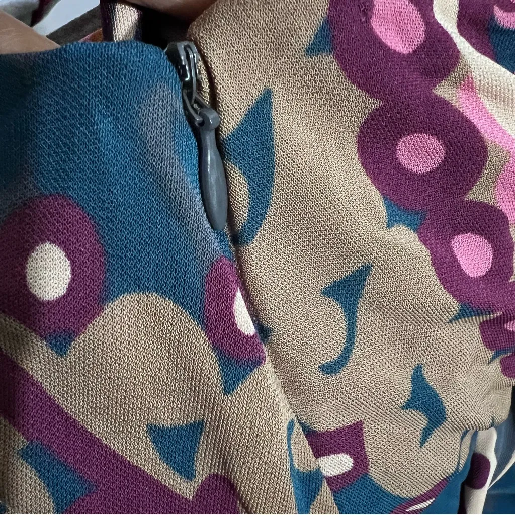 Multicolor Patterned Women's Skirt Yigal vintage Y2K :Box OW2: Red Size 2 - Image 8