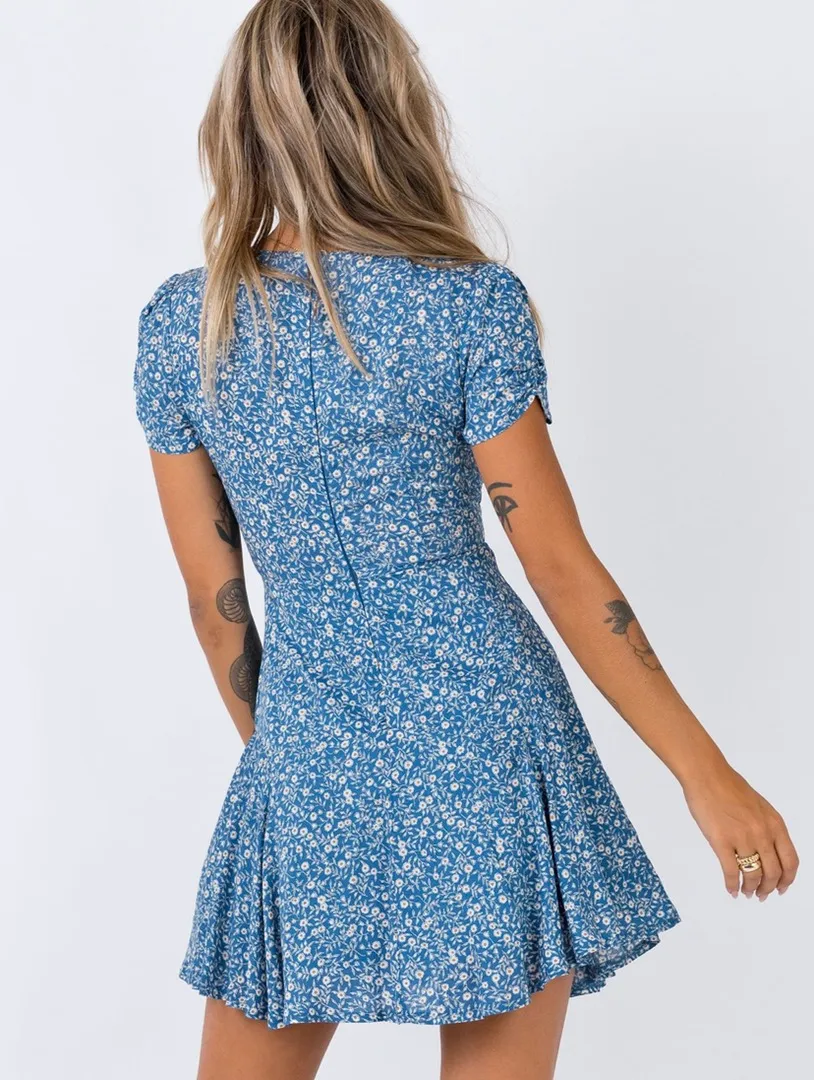 Princess Polly The Sting Mini Dress Blue - Image 5